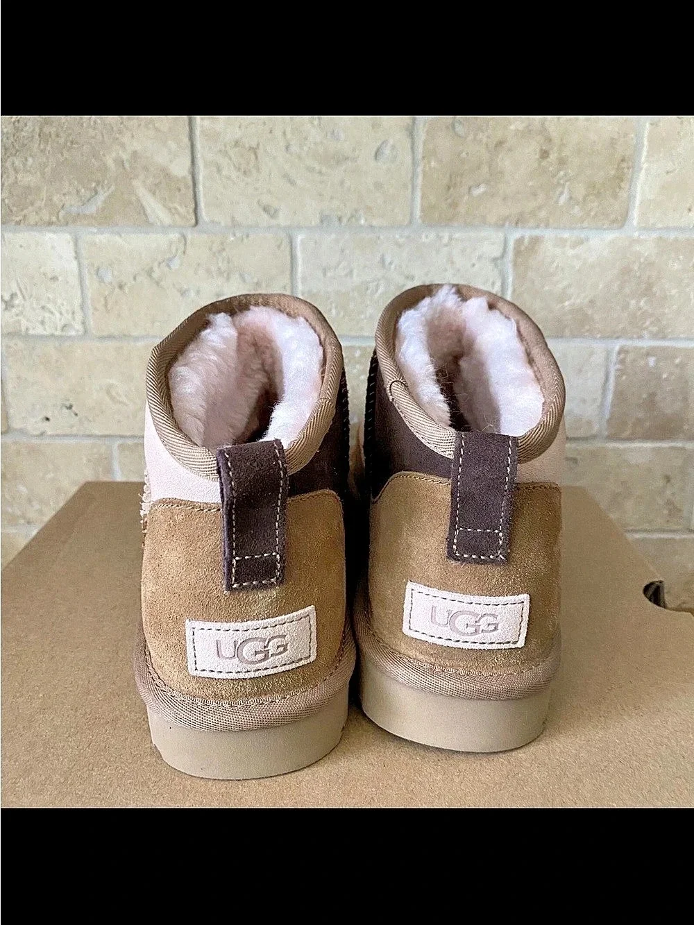 NWOT UGG Classic Ultra Mini Remagined Boot Color Block Sz US 10